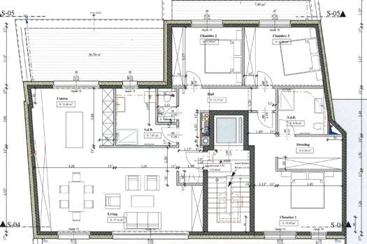 Penthouse de 3 chambres à louer à Wiltz
